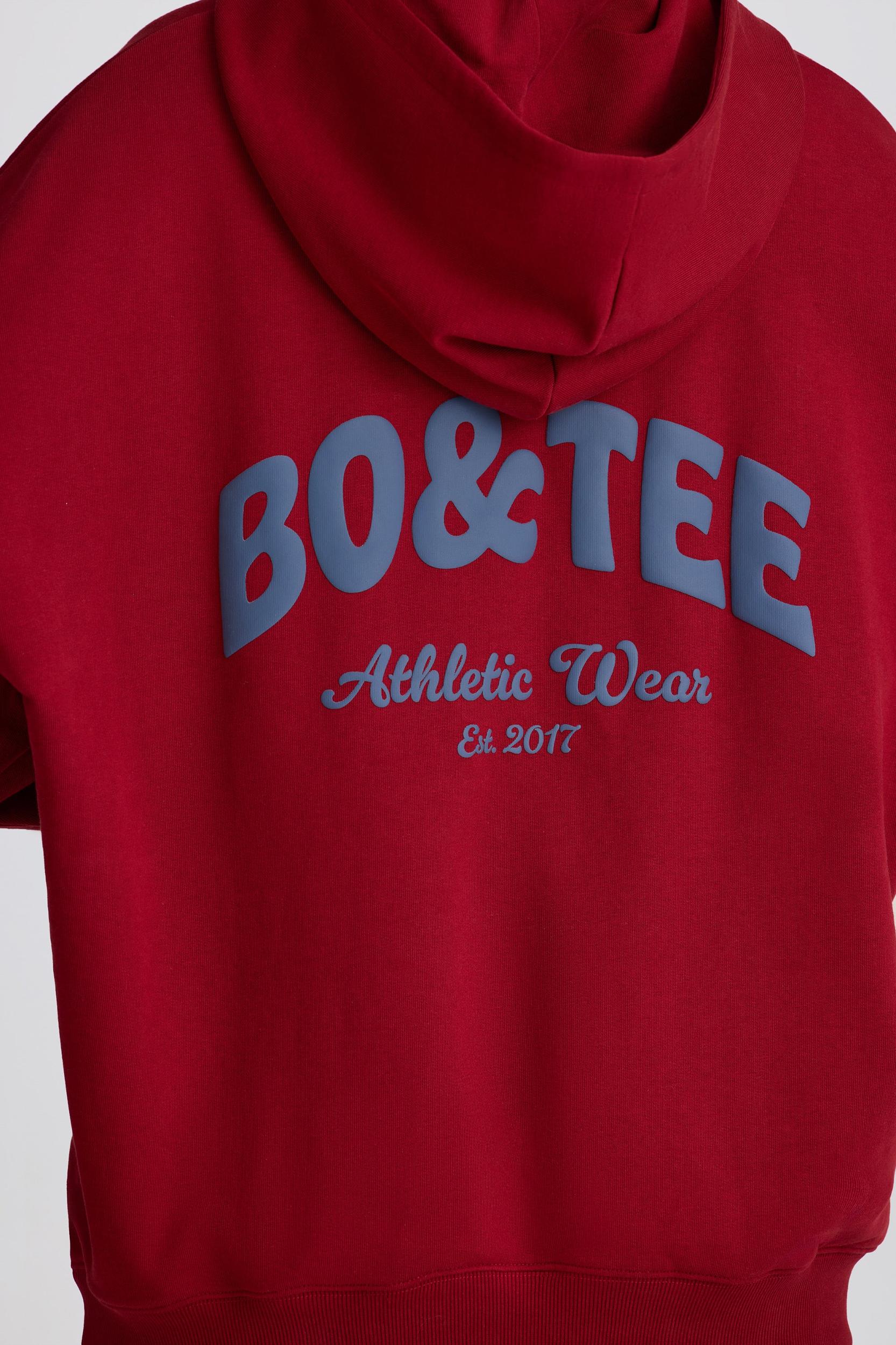 Oversized Hoodie in Burgundy Female Product Image