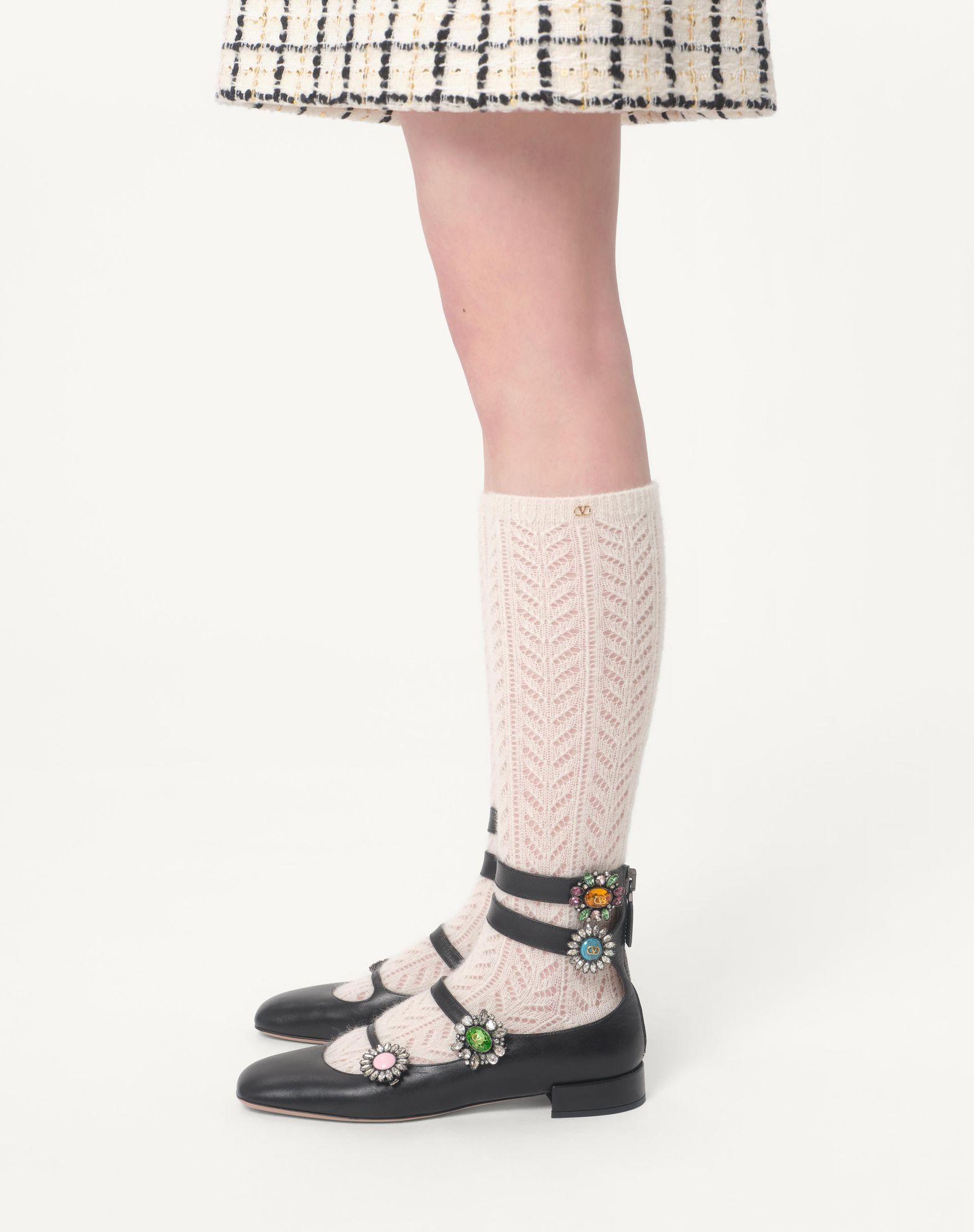 Embroidered Short Dress In Tweed Check Pailettes Product Image