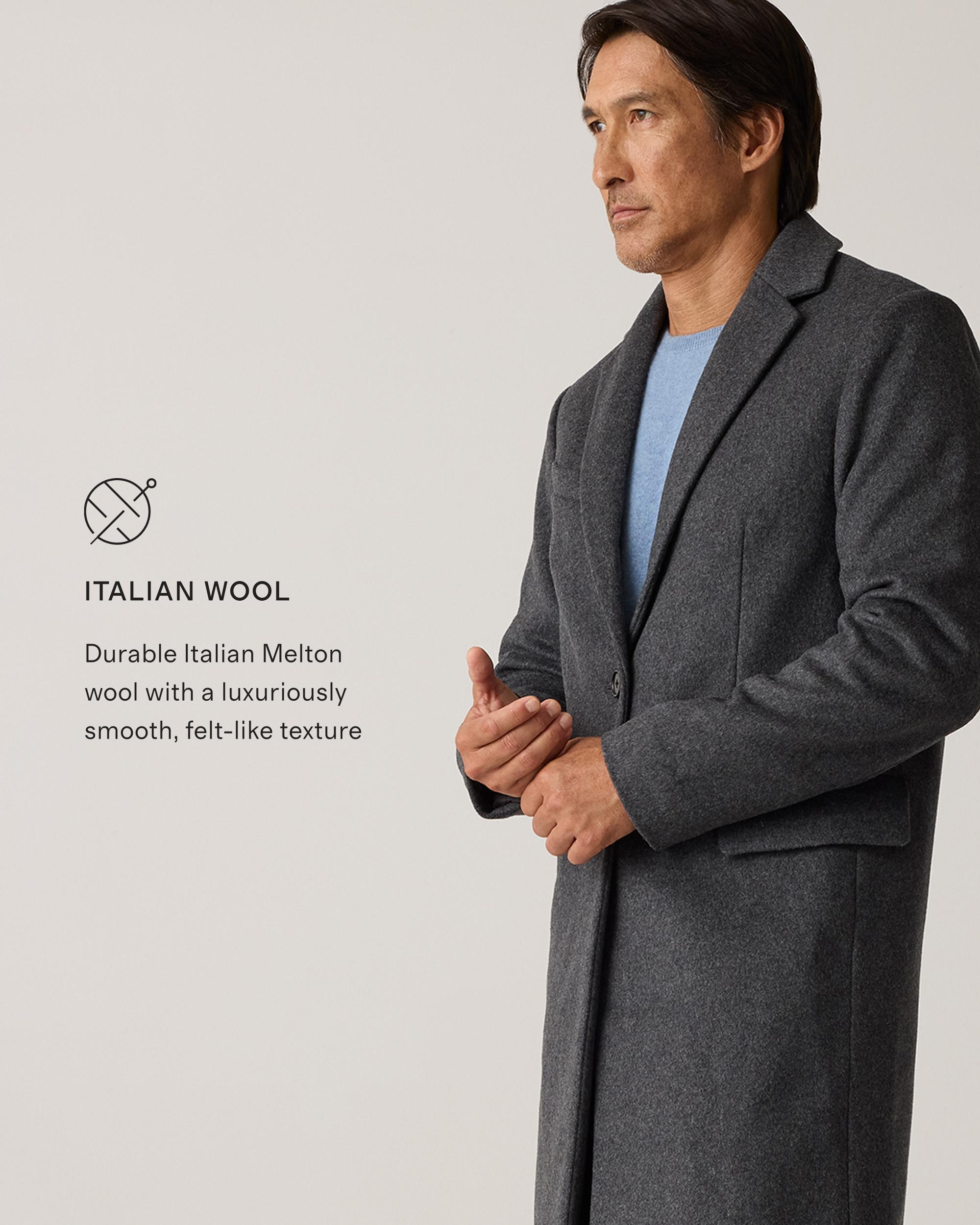 Quince | Men's Italian Wool Overcoat Size XL, Wool/Nylon Product Image