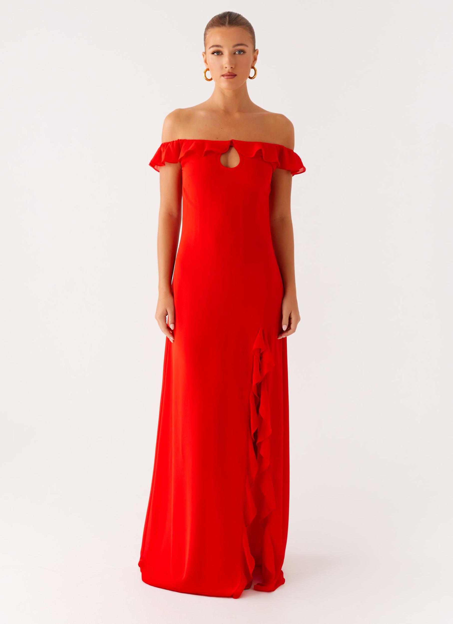 Braxton Maxi Dress - Red Product Image