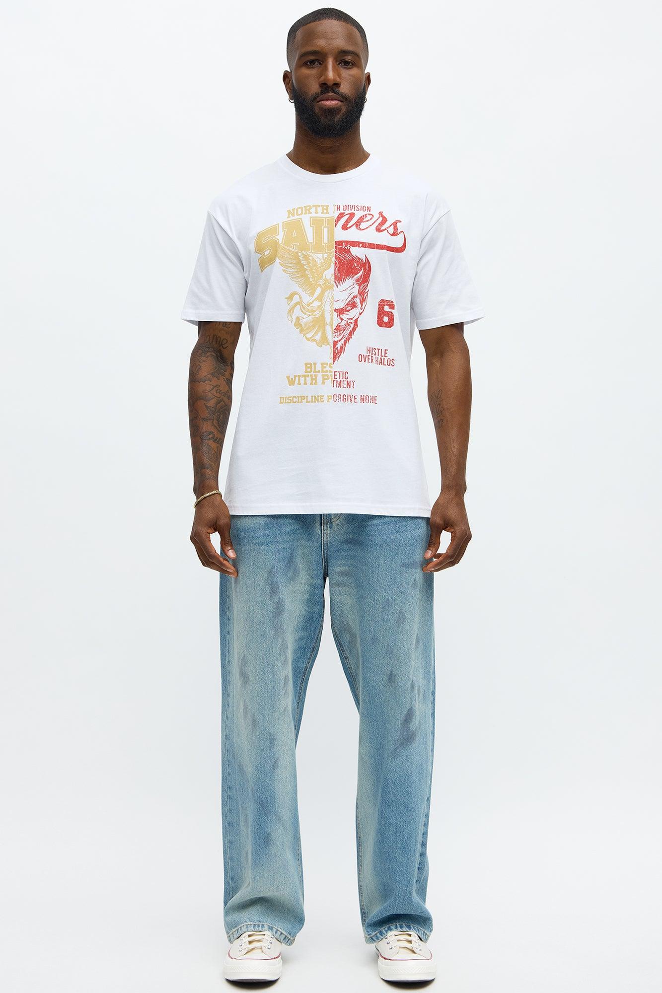 North Division Hustle Halos Short Sleeve Tee - White Male Product Image