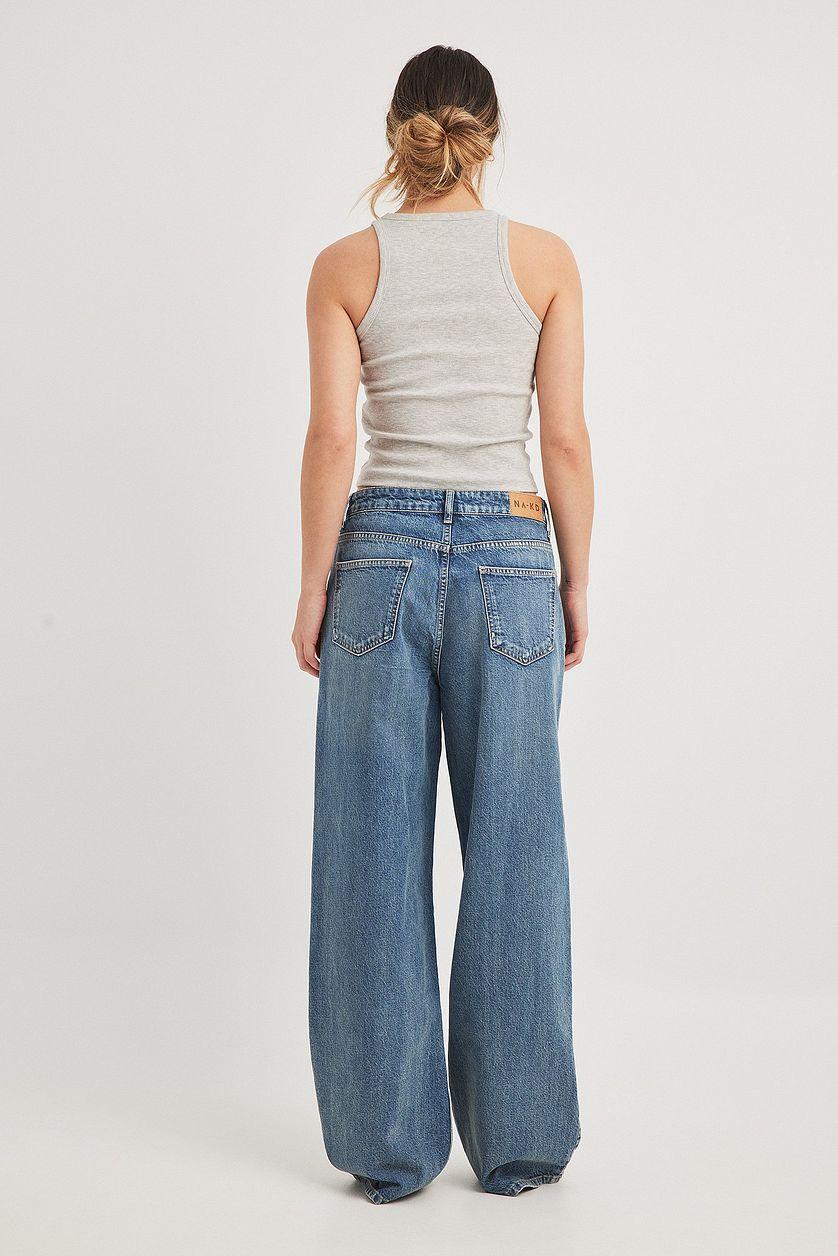 Low Waist Wide Leg Jeans Product Image