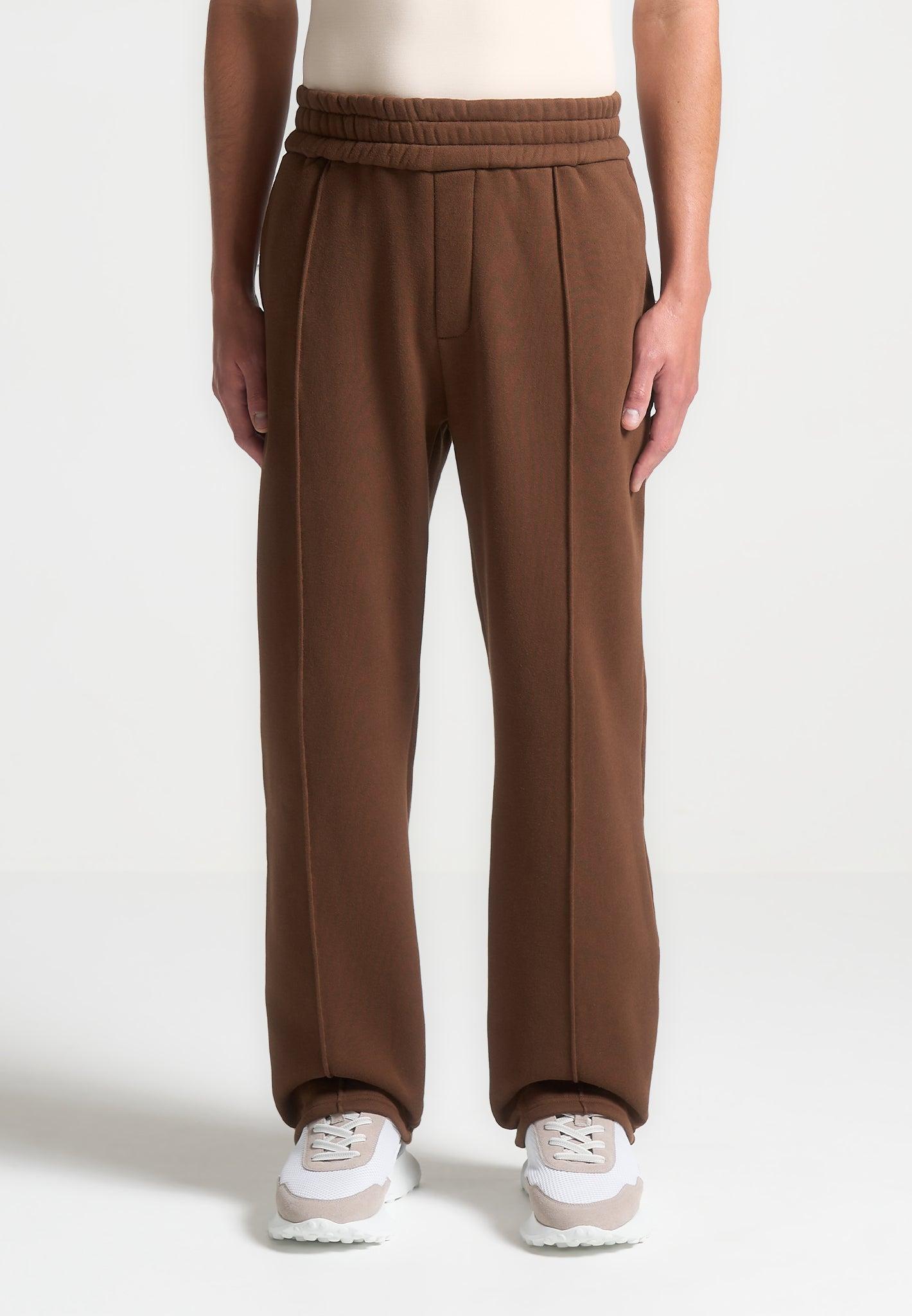 Isaac - Pintuck Joggers - Brown Male Product Image
