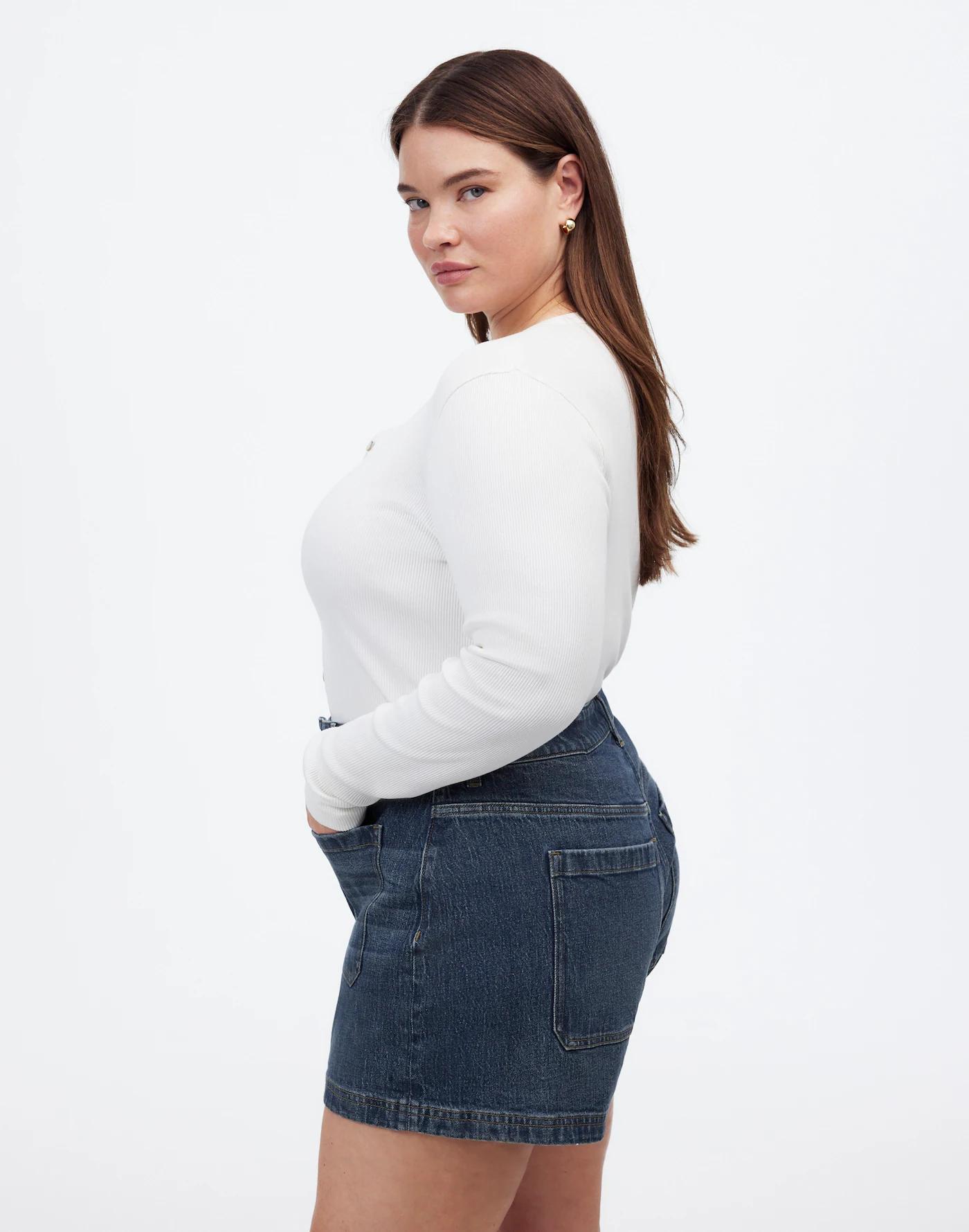 The Plus Denim Emmett Short in Archbald Wash: Patch Pocket Edition Product Image