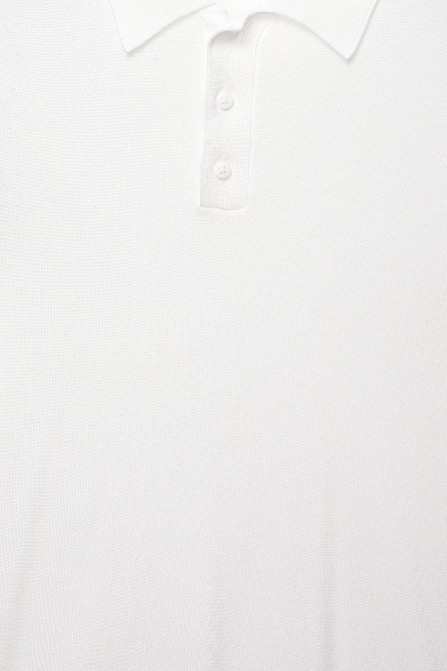 Short sleeve knit polo shirt Product Image