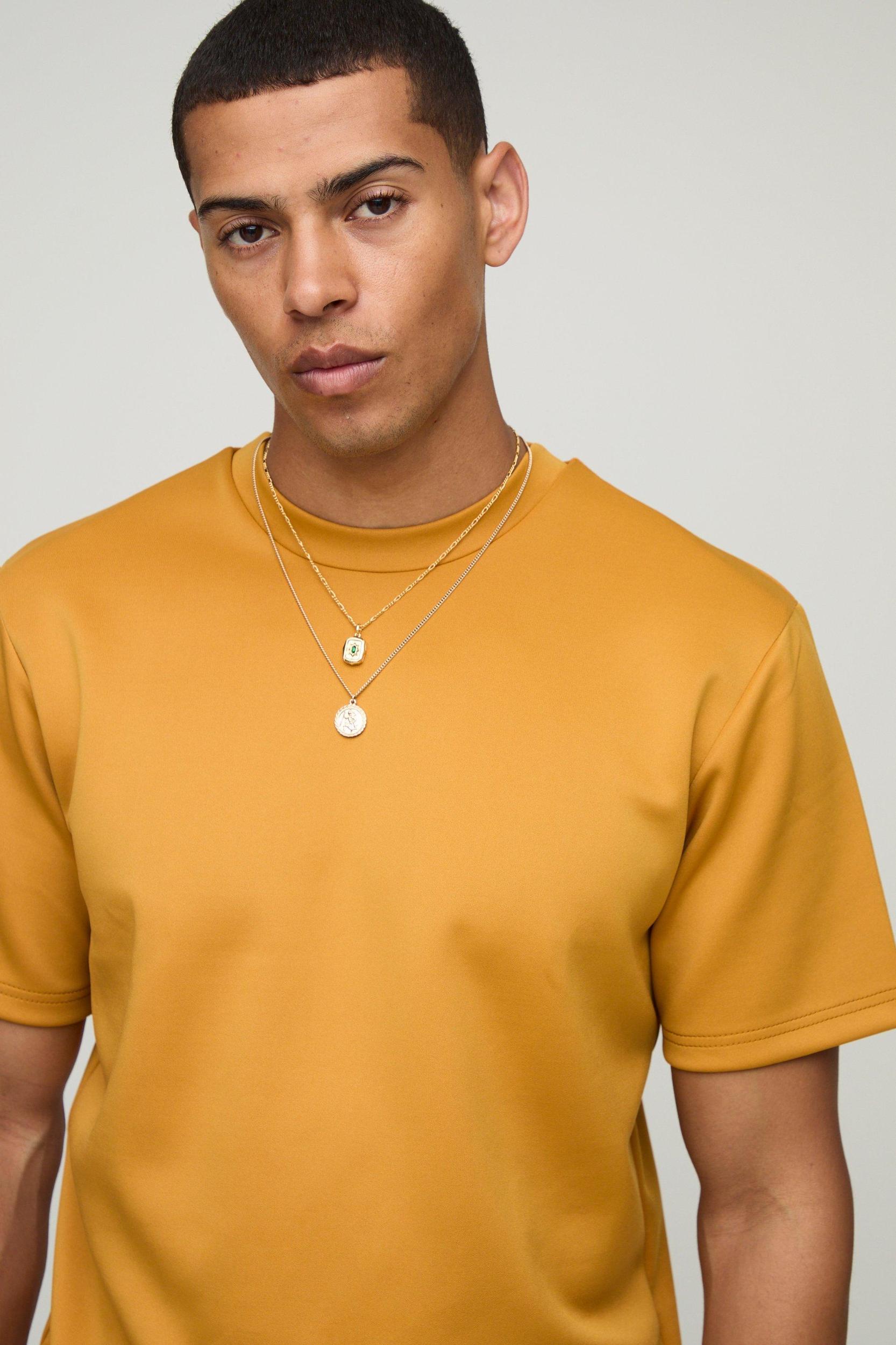 Regular Fit Scuba T-Shirt | boohooMAN USA Product Image