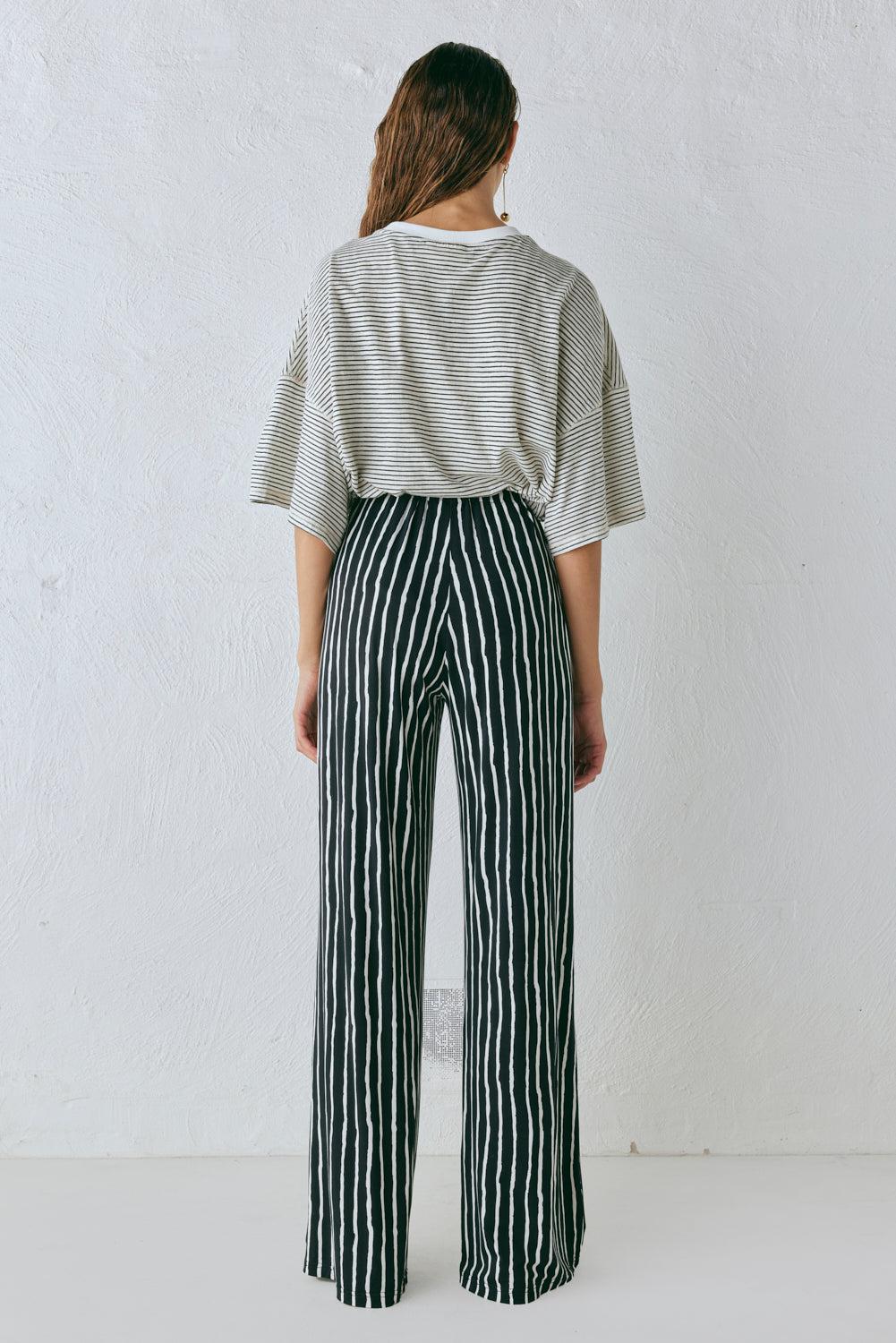 Rieti Pants Black Stripe Product Image