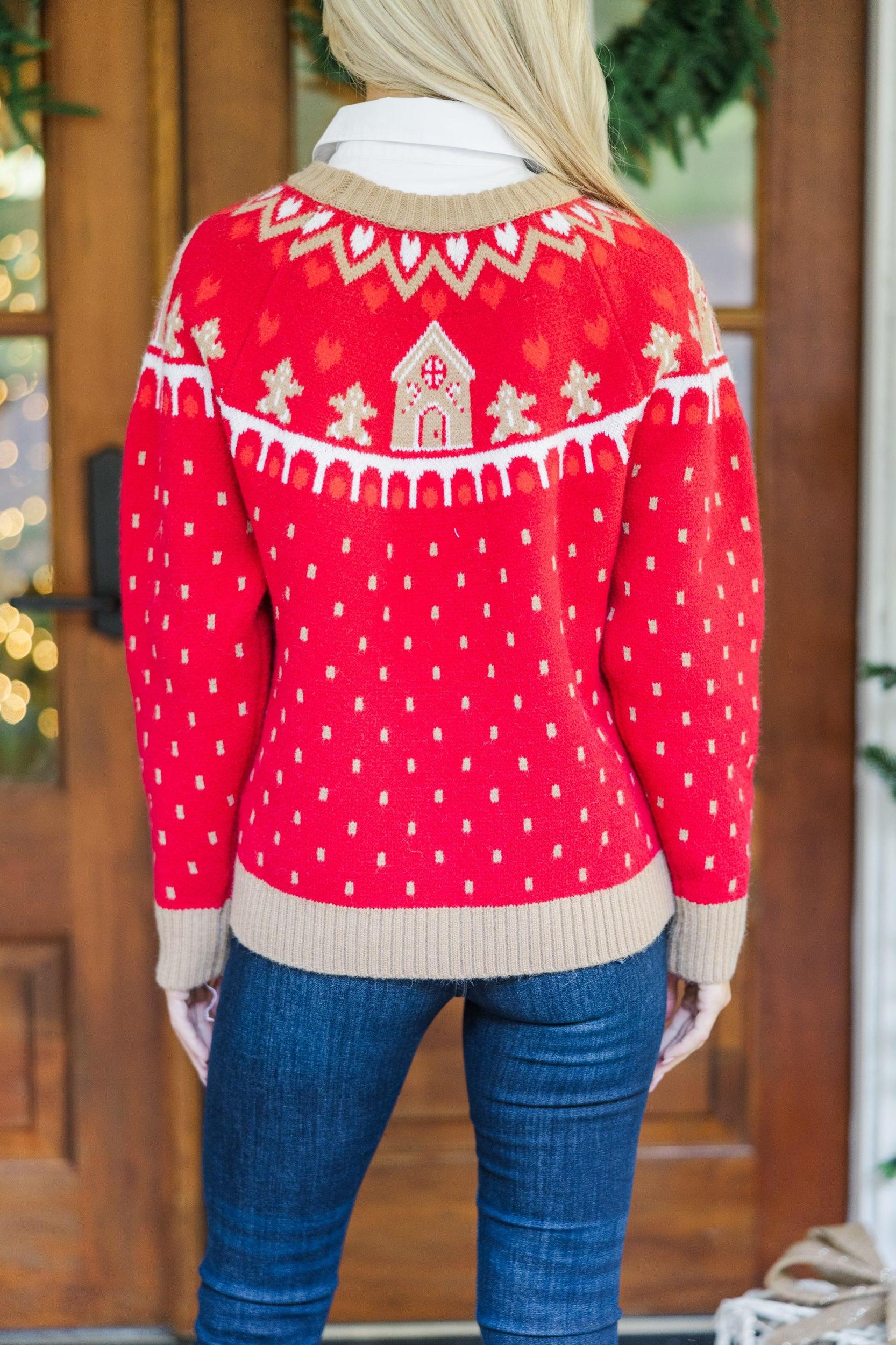 Holiday Dreaming Red Novelty Sweater Female Product Image