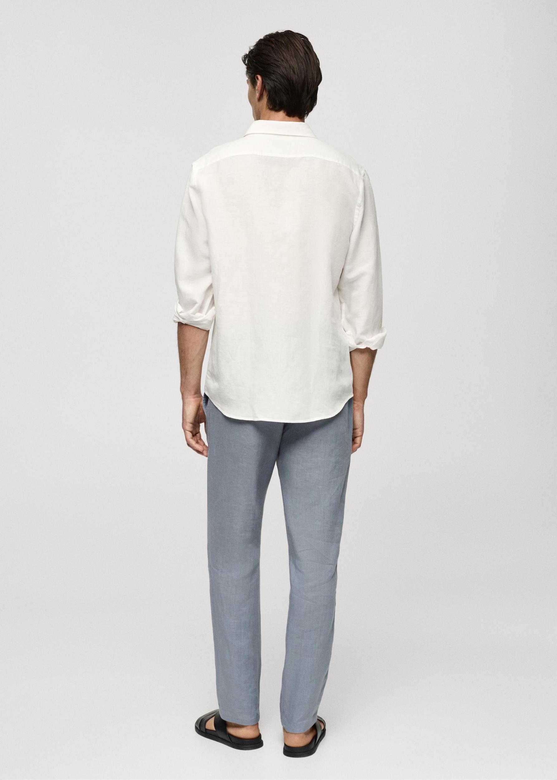 Relaxed-fit Tencel™ linen shirt - Men | MANGO USA Product Image