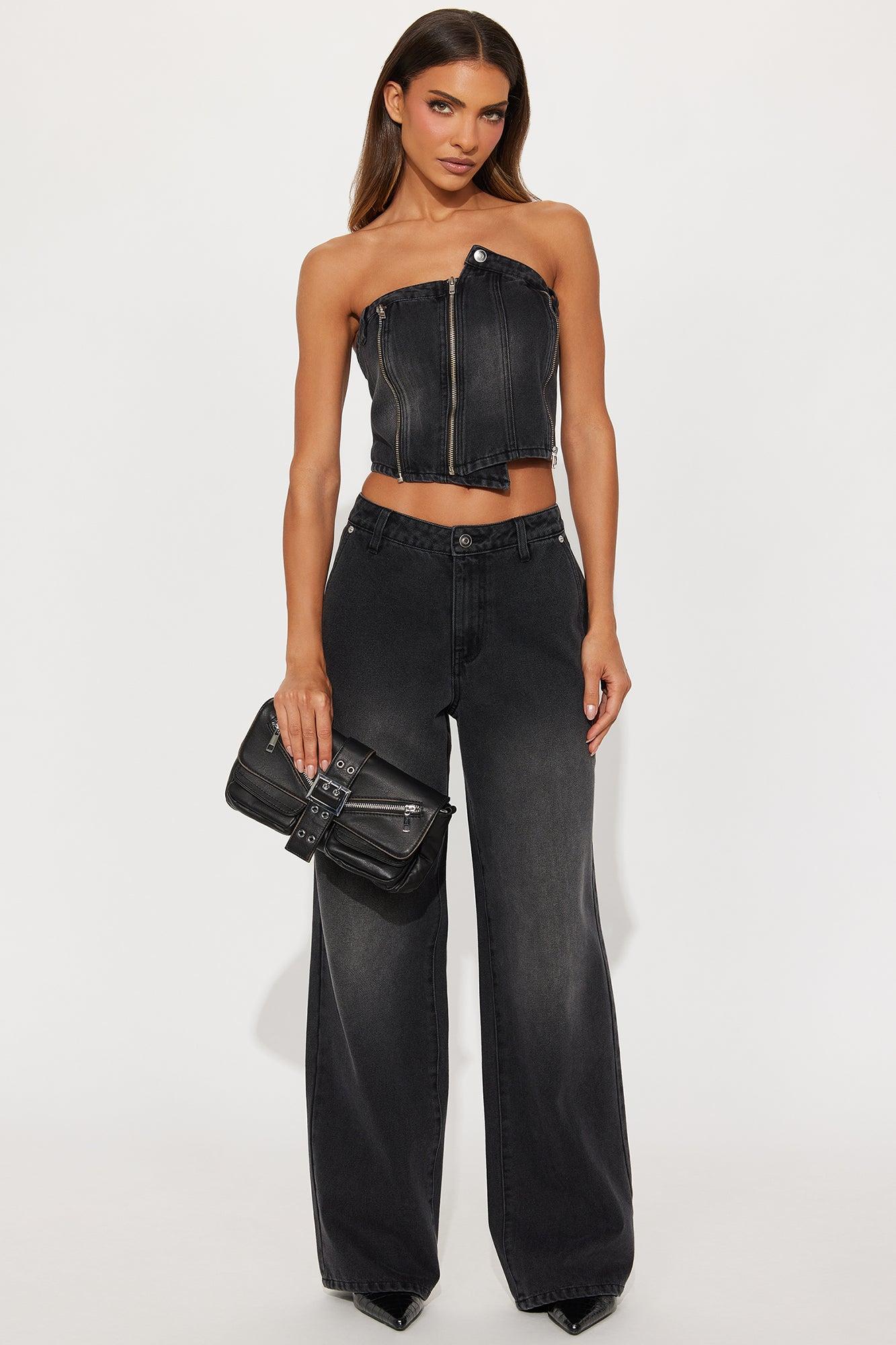 Own It Faux Leather Clutch - Black Female Product Image