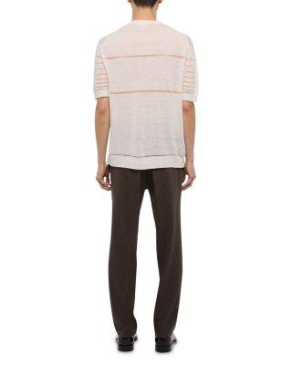 Sheer Striped Short Sleeve Tee Product Image