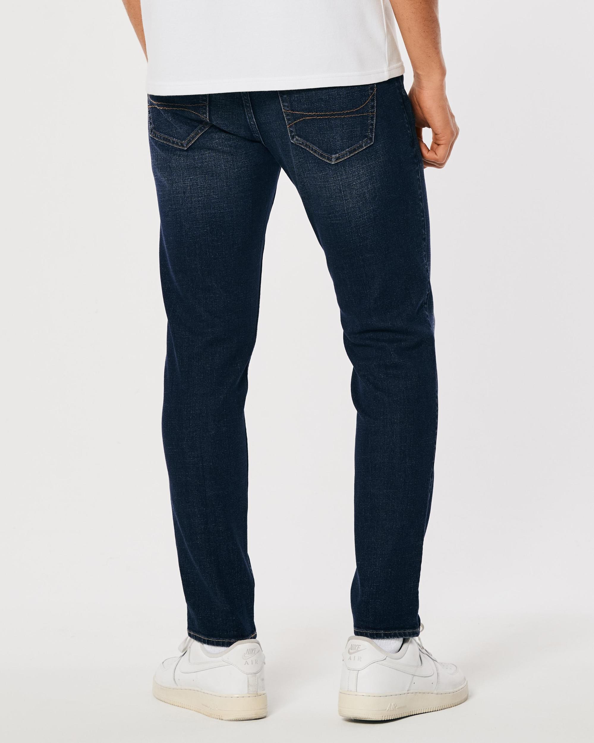 Dark Wash Athletic Skinny Jeans Product Image