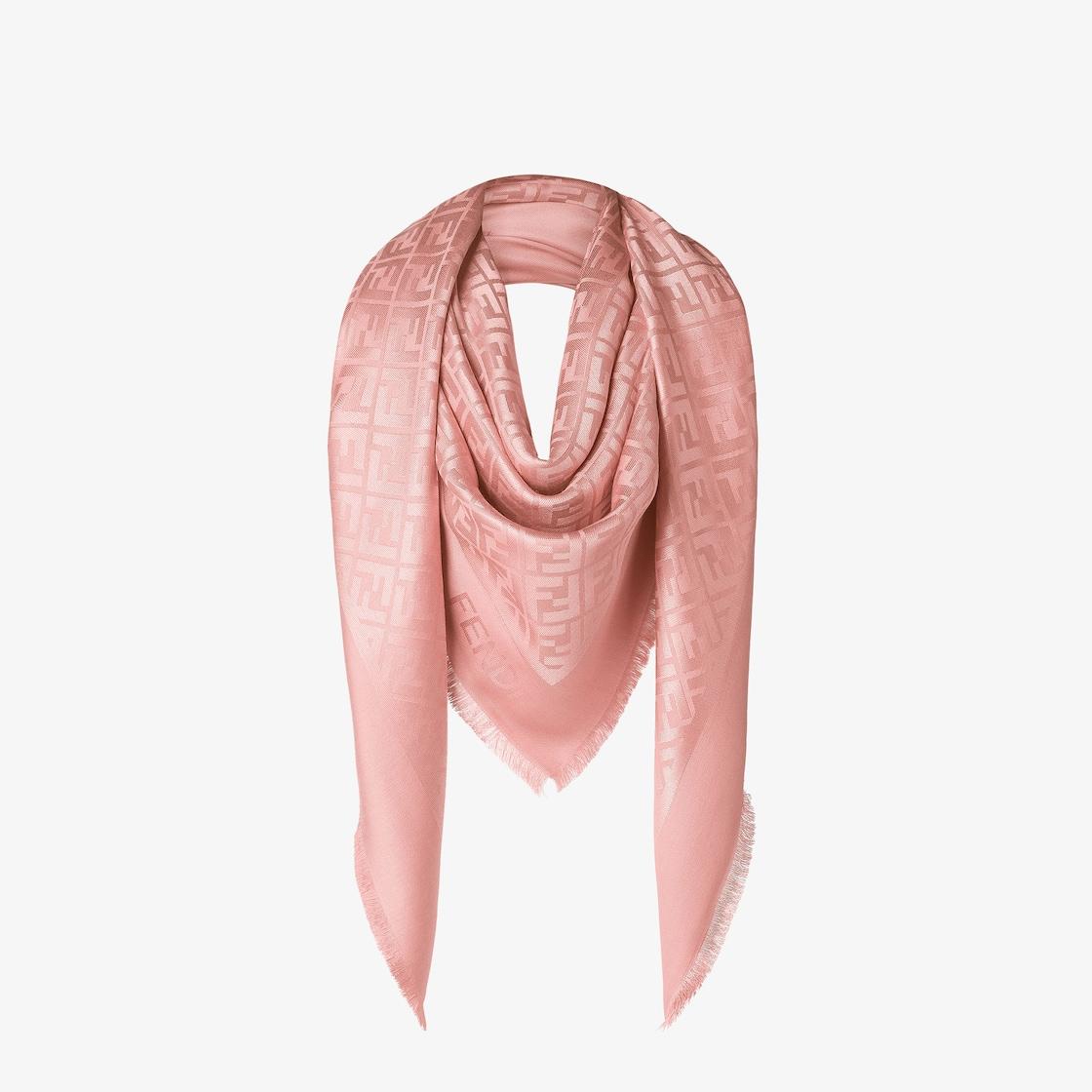 FF ShawlPink silk and wool shawl Product Image