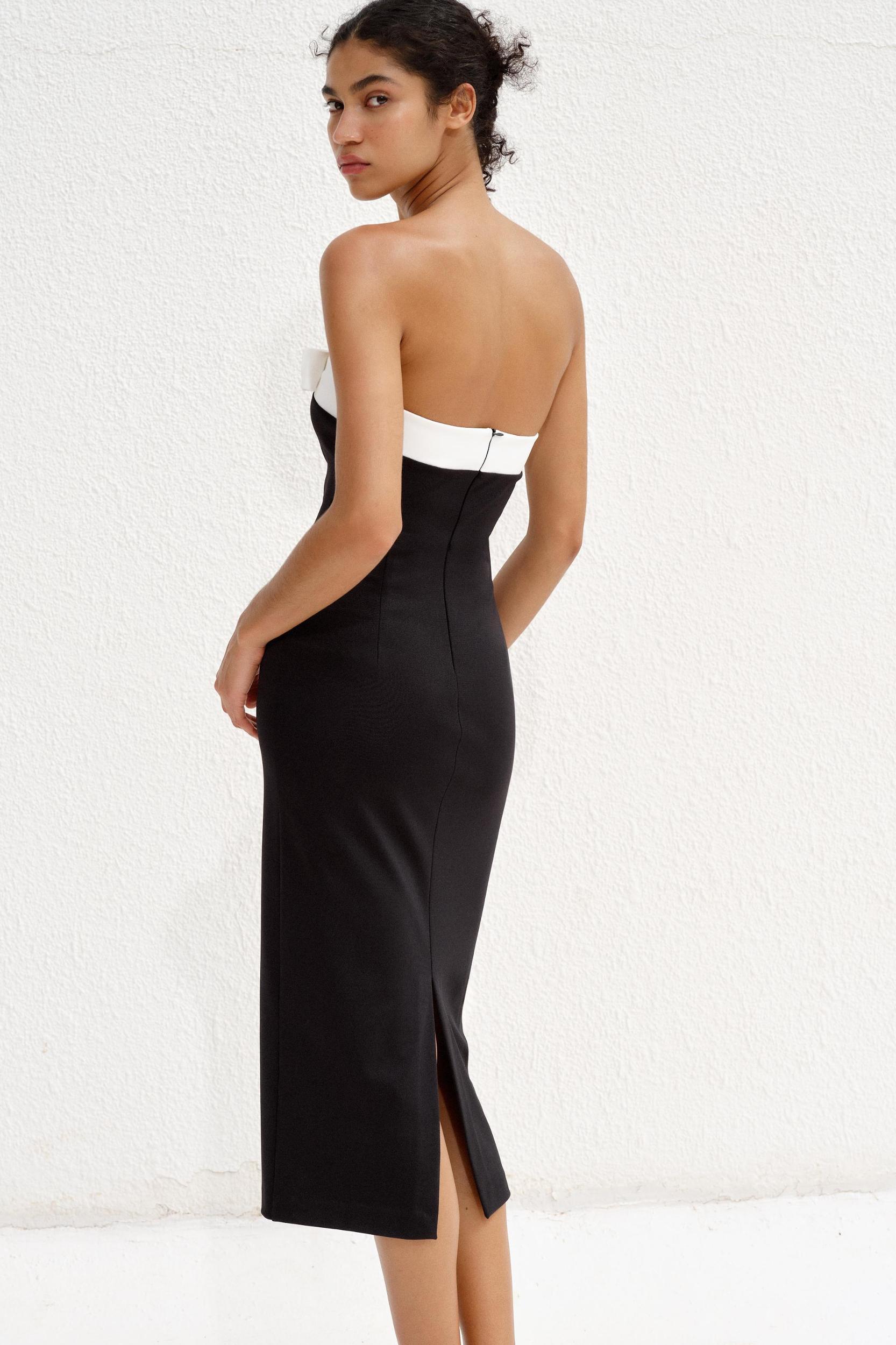 STRAPLESS BOW DRESS Product Image