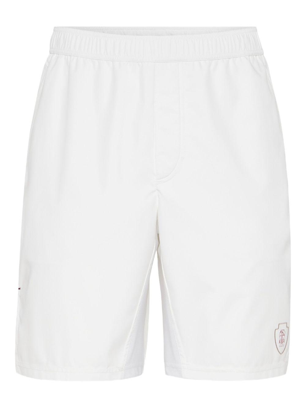 elastic-waist panelled shorts Product Image