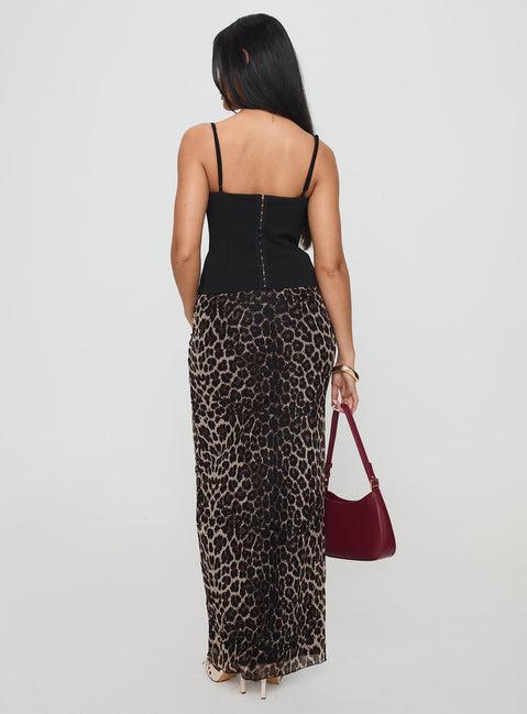 Ergo Maxi Skirt Leopard Product Image