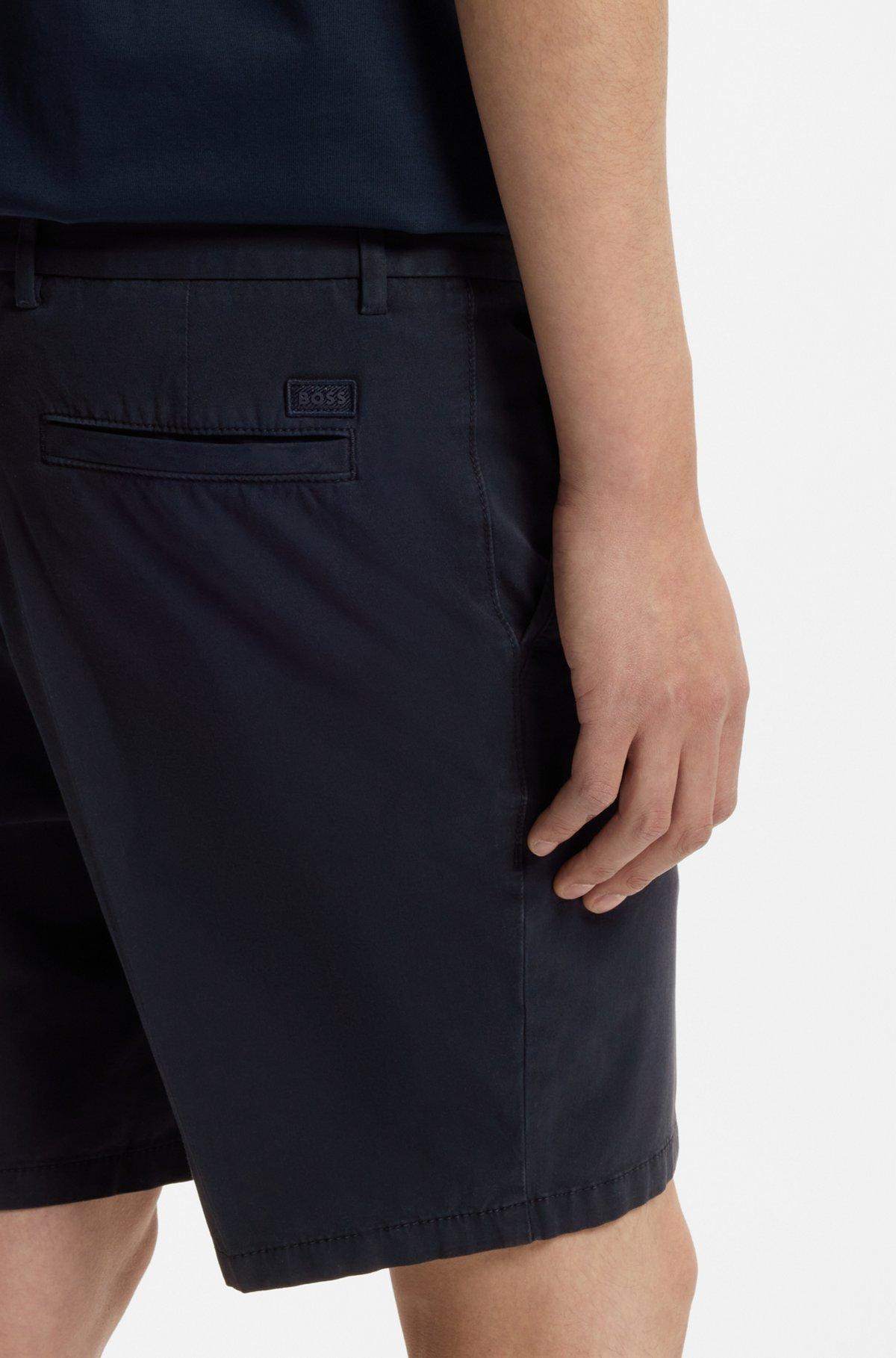 Modern-fit shorts in stretch-cotton twill Product Image