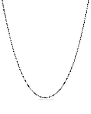 Womens Sterling Silver Box Link Necklace Product Image