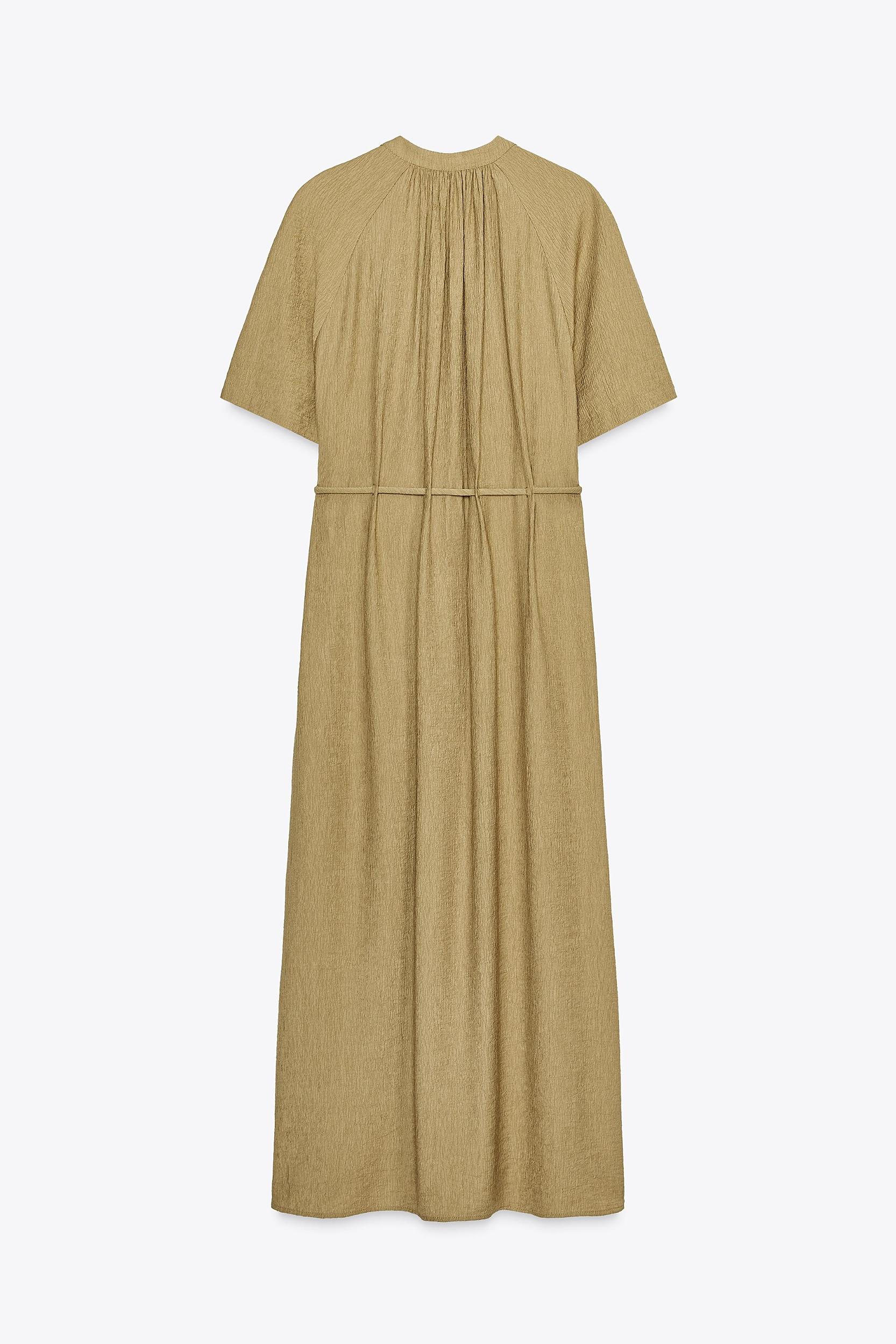 BEADED BELT MIDI DRESS Product Image