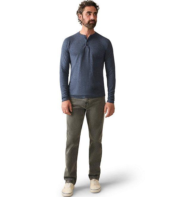 Faherty Cloud Long Sleeve Henley Shirt Product Image