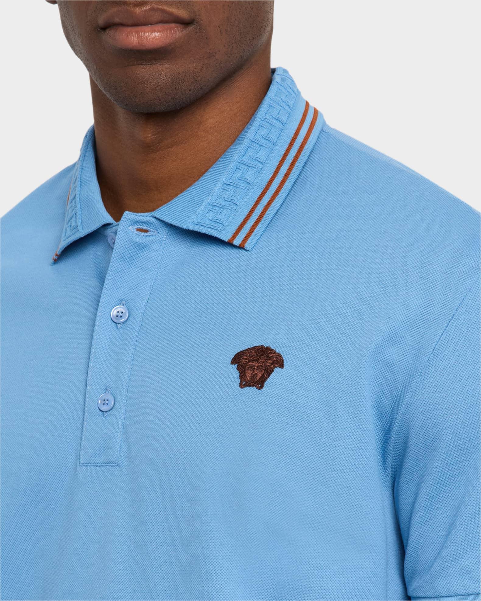 Men's Pop Medusa Tipped Polo Shirt Product Image