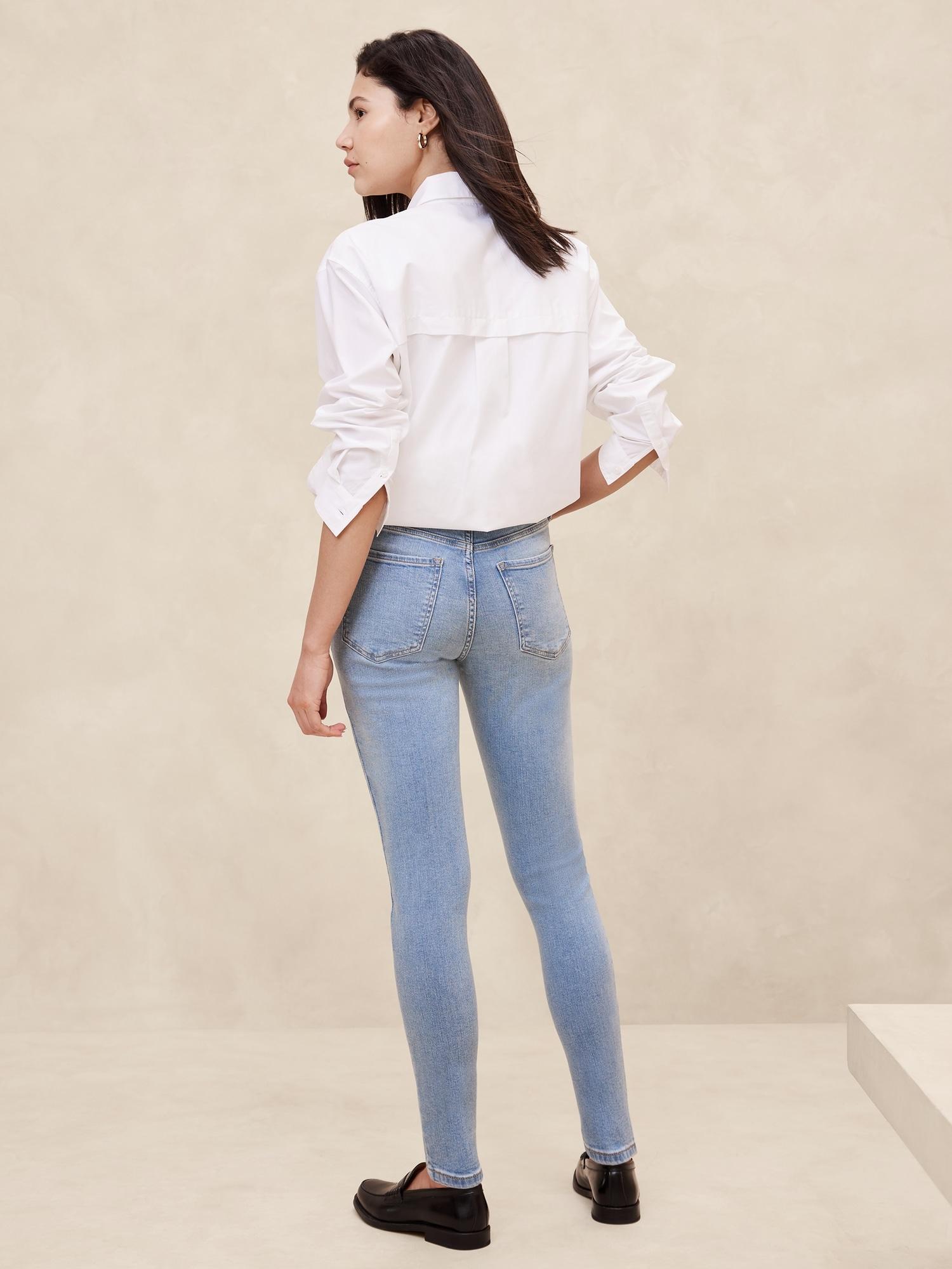 High-Rise Skinny Destructed Jean Product Image