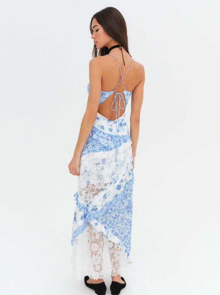 Rosalyn Maxi Dress — Blue Product Image