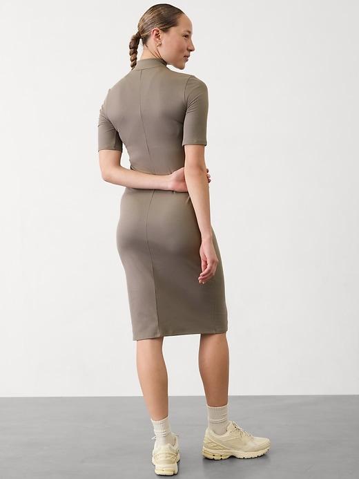 Signature Rib Mock Neck Dress Product Image