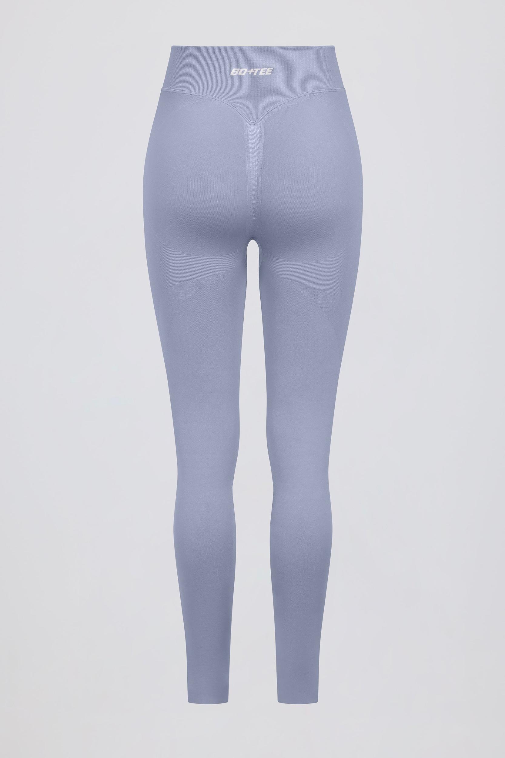 Define Luxe High-Waist Leggings in Blue Grey Product Image