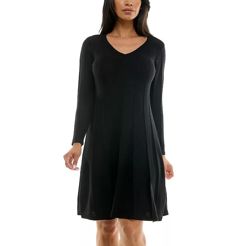 Women's Nina Leonard A-Line Sweater Dress,  Product Image