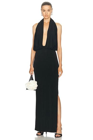 Plunge Halter Dress Product Image