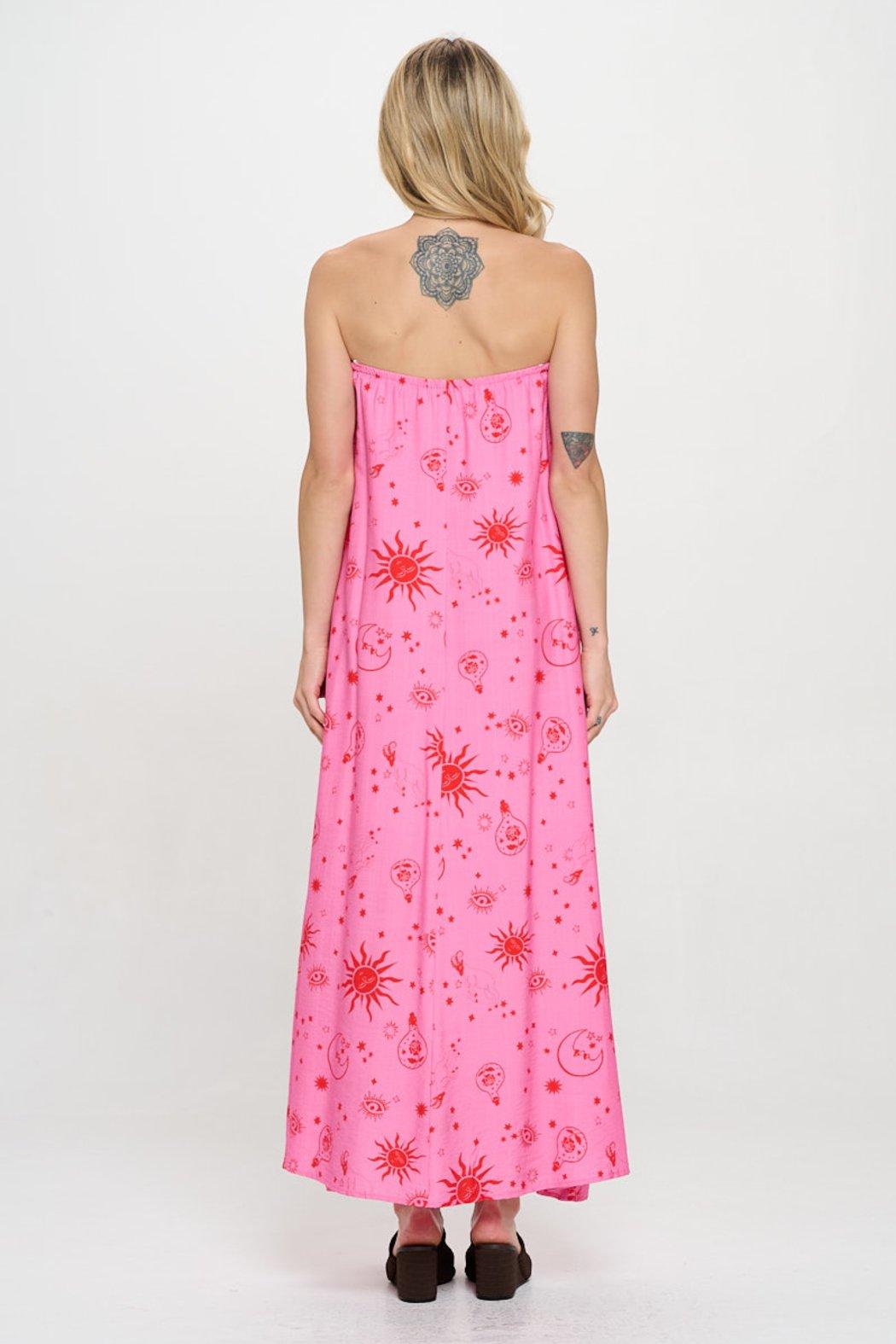 Cosmic Reverie Tube Maxi Dress Product Image