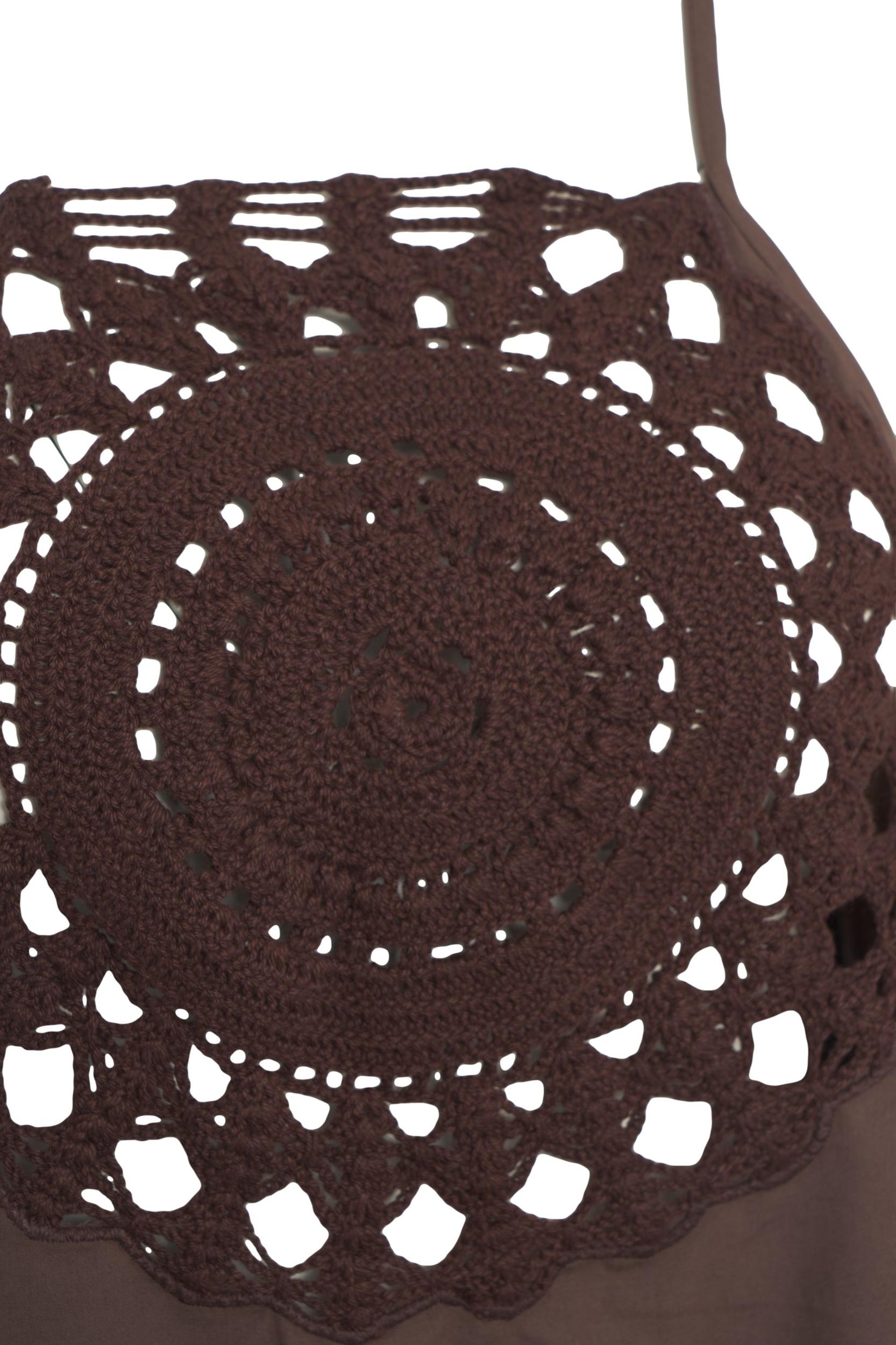 Midi dress with crochet embroidery Product Image