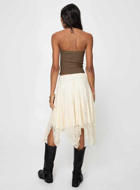 Enslee Midi Skirt Cream Product Image