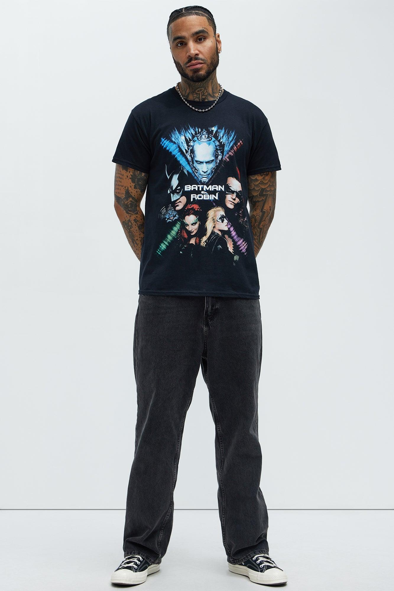 Batman & Robin Poster Short Sleeve Tee - Black Product Image