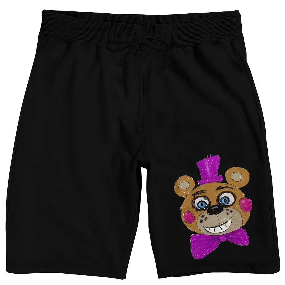 Men's Five Nights At Freddy's Drawing Pajama Shorts,  Product Image