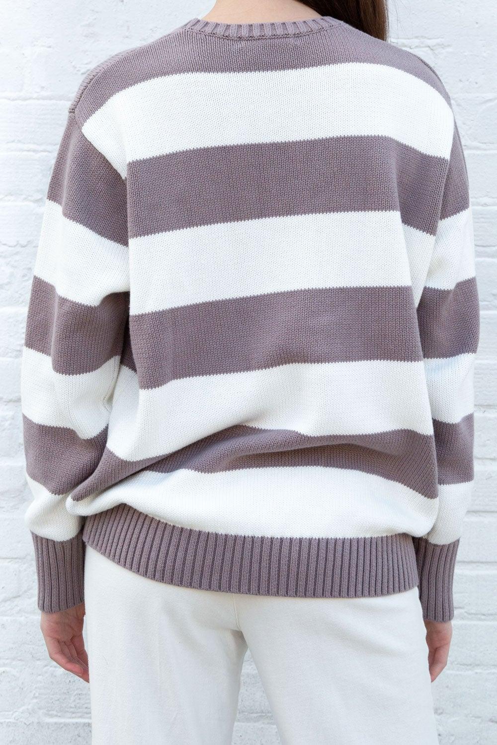 Brianna Cotton Thick Stripe Sweater Product Image
