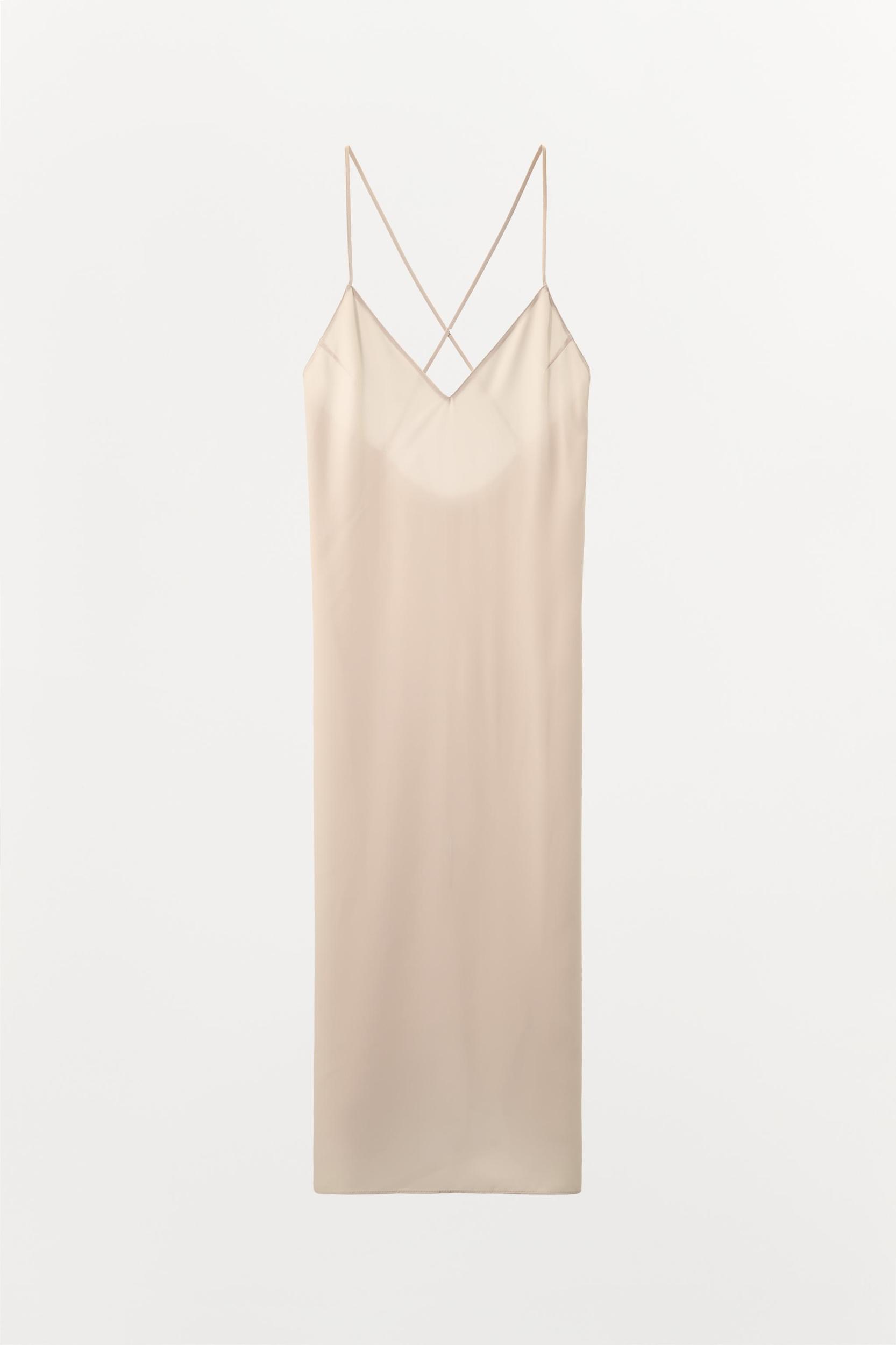 MULTIPOSITION STRAP LONG LINED DRESS Product Image