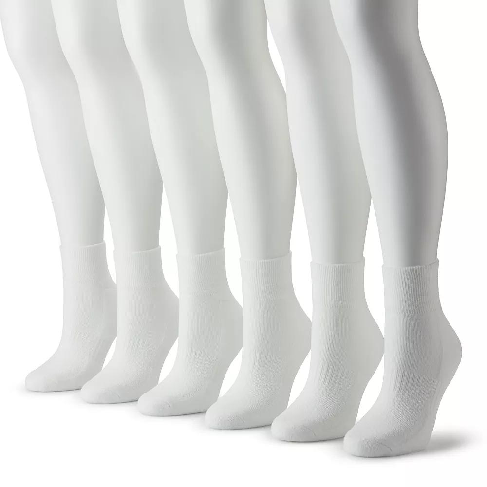 Womens FLX Ladies 6-Pack Athletic Quarter Socks Product Image