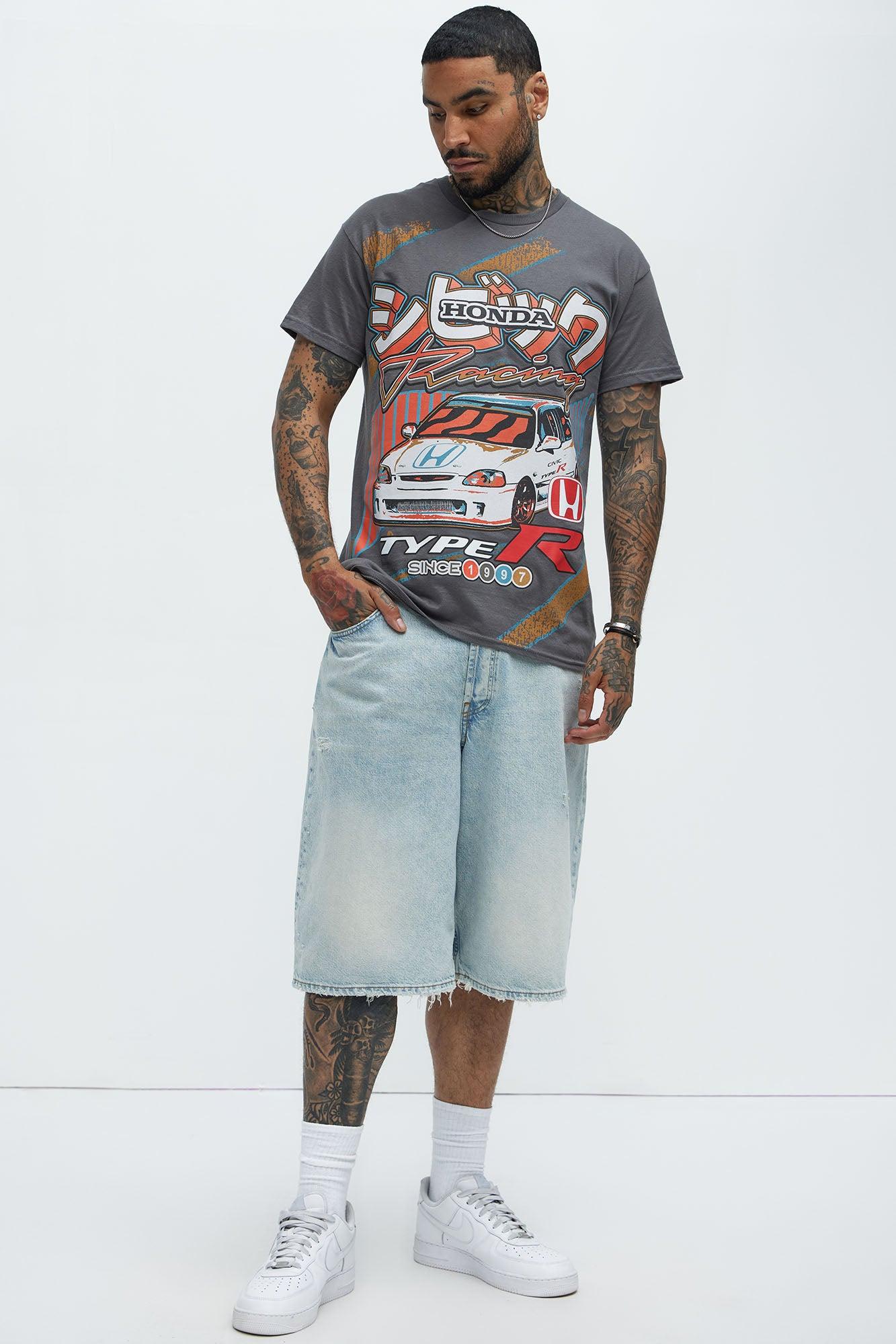 Honda Racing Hatchback Type R Short Sleeve Tee - Charcoal Product Image