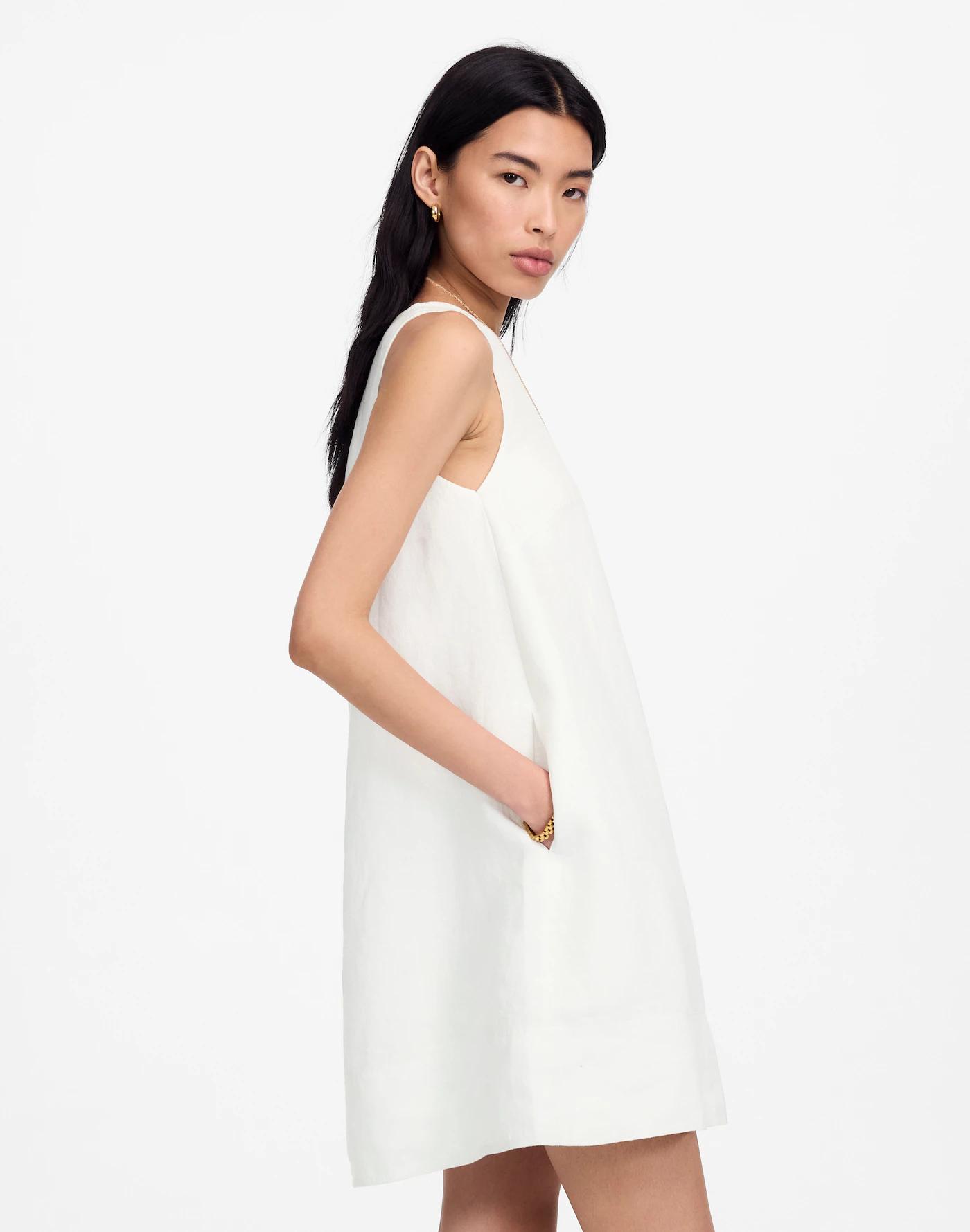 Mini Shift Dress in Linen Product Image
