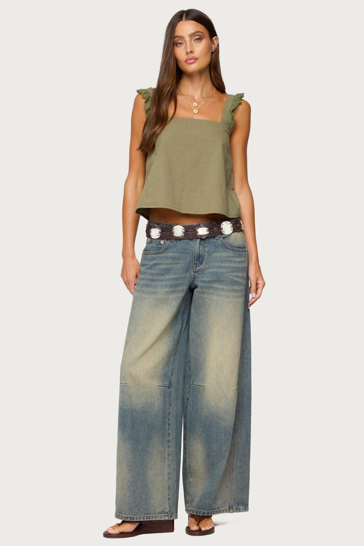 Viviana Linen Look Top Product Image