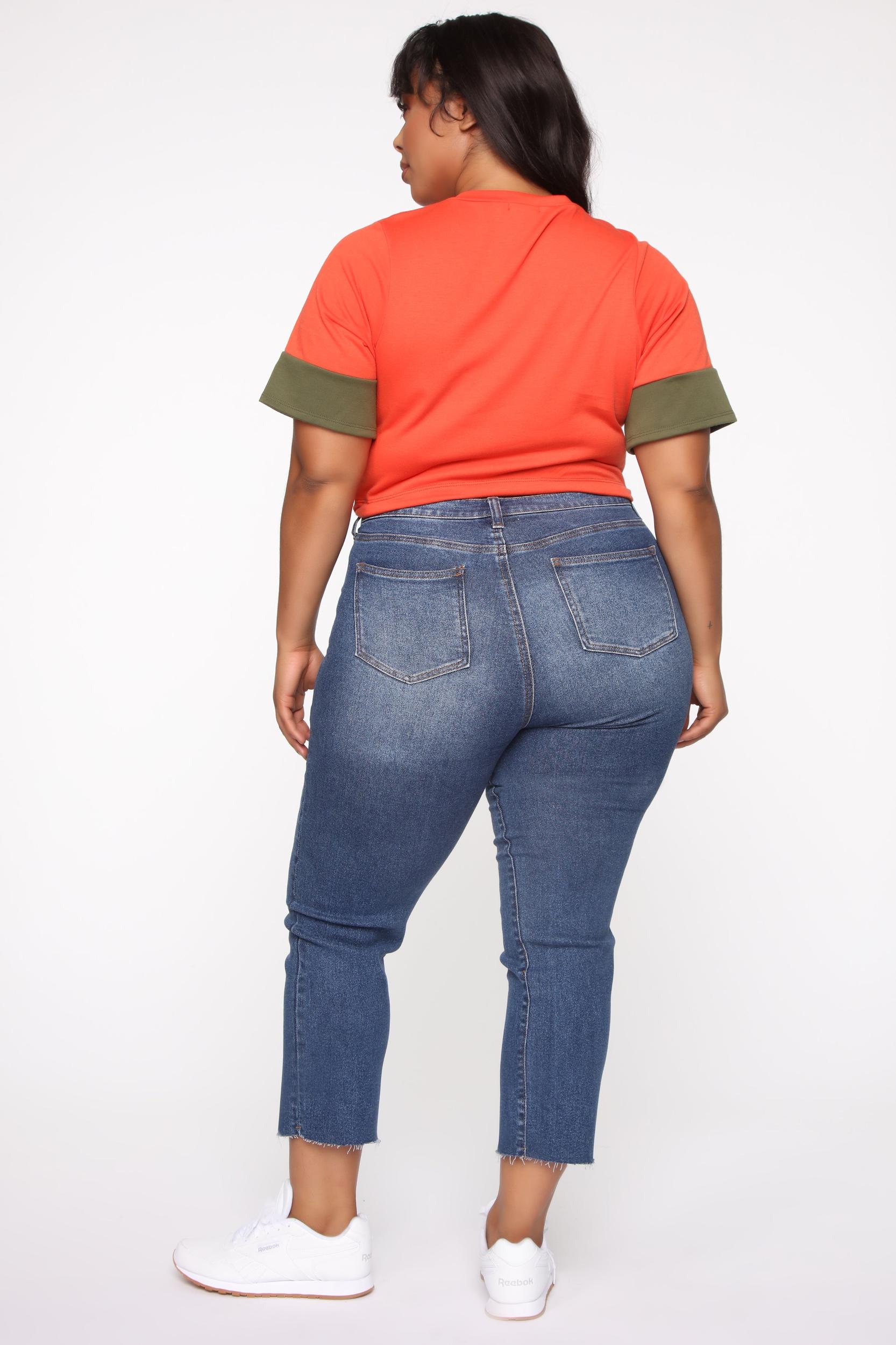 Burning Love High Rise Mom Jeans - Medium Blue Wash Product Image