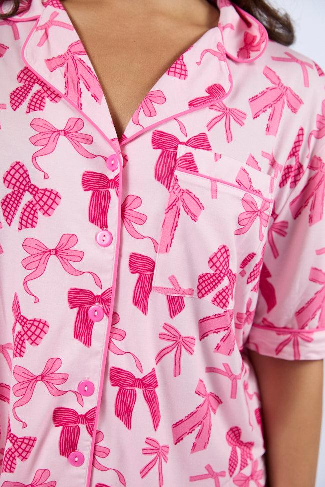 Good To Get Away In Put A Bow On It Pajama Top FINAL SALE Product Image