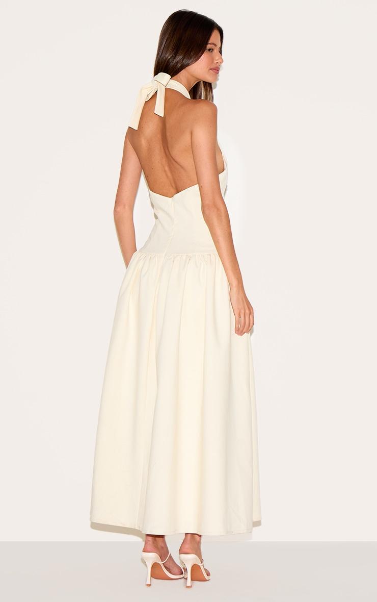  Lemon Tailored High Neck Midaxi Dress Product Image