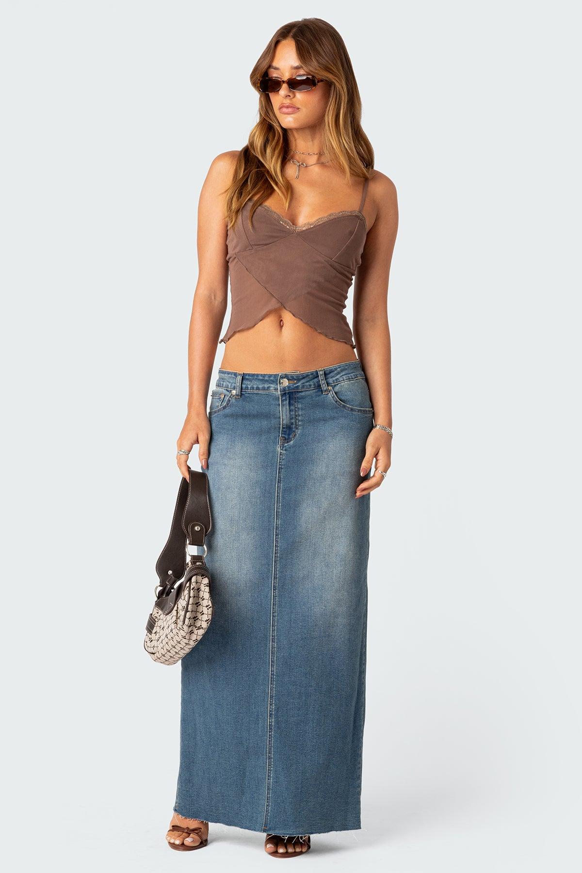 Crossover Mesh Tank Top Product Image