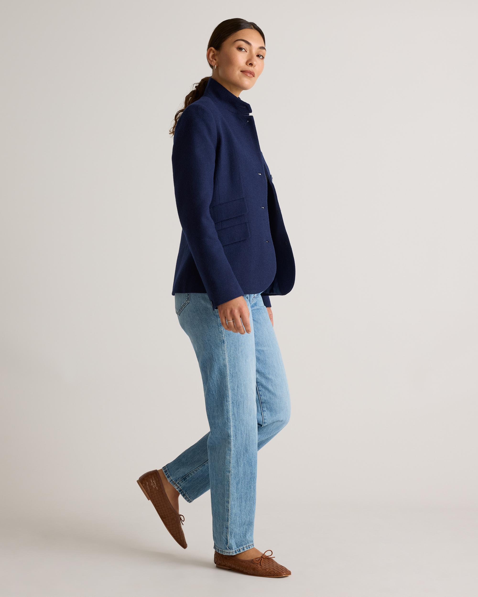 Quince | Women's Italian Wool Stand Collar Blazer Product Image