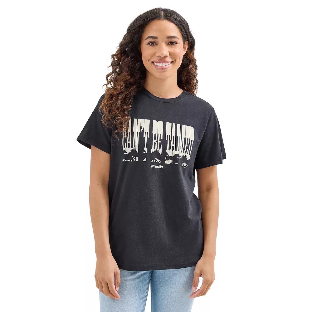 Women's Wrangler Graphic Tee, Size: Large, Cant Be Tamed Product Image