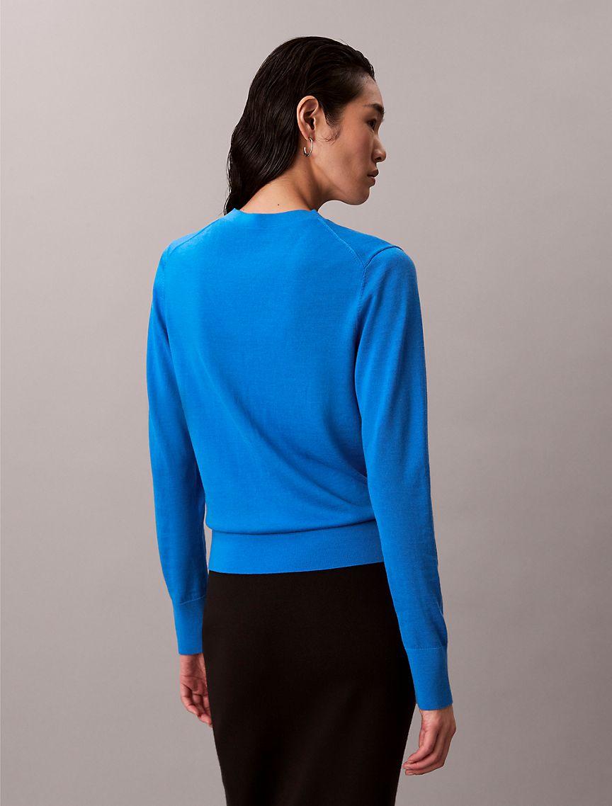 Merino Wool V-Neck Sweater Product Image