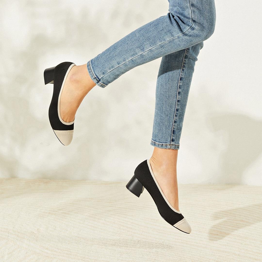 Almond-Toe Chunky Heels (Julie 1.0) Product Image